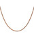 14K Rose Gold 30 inch 1.7mm Diamond-cut Spiga with Lobster Clasp Chain