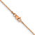 14K Rose Gold 30 inch 1mm Box Link with Lobster Clasp Chain