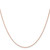 14K Rose Gold 30 inch 1mm Solid Polished Spiga with Lobster Clasp Chain