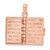 14k Rose Gold 3-D Holy Bible w/ Lord's Prayer Moveable Charm