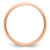 14k Rose Gold 3mm Half-Round Wedding Band Size 8