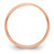 14k Rose Gold 3mm Lightweight Half Round Wedding Band Size 7