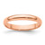 14k Rose Gold 3mm Lightweight Half Round Wedding Band Size 9