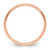 14k Rose Gold 3mm Lightweight Milgrain Half Round Wedding Band Size 7
