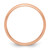 14k Rose Gold 4mm Half Round Wedding Band Size 11