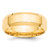 10k Yellow Gold 7mm Beveled Edge Comfort Fit Wedding Band Size 11