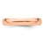 14k Rose Gold 4mm Half-Round Wedding Band Size 8