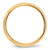 10k Yellow Gold 7mm Beveled Edge Comfort Fit Wedding Band Size 12