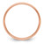 14k Rose Gold 4mm Milgrain Half-Round Wedding Band Size 10