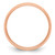 14k Rose Gold 5mm Half Round Wedding Band Size 8.5