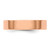 14k Rose Gold 5mm Lightweight Flat Wedding Band Size 8