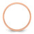 14k Rose Gold 5mm Lightweight Half Round Wedding Band Size 7