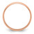 14k Rose Gold 5mm Lightweight Milgrain Half Round Wedding Band Size 6.5