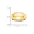 10k Yellow Gold 7mm Beveled Edge Comfort Fit Wedding Band Size 9.5