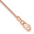 14K Rose Gold 7 inch 1.25mm Diamond-cut Spiga with Lobster Clasp Bracelet
