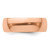 14k Rose Gold 7mm LTW Half Round Band Size 8