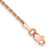 14K Rose Gold 9 inch 1.5mm Diamond-cut Rope with Lobster Clasp Anklet