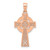 14k Rose Gold Celtic Cross Pendant