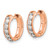 14k Rose Gold Diamond Hinged Hoop Earrings - EM-787F4FDD-3561