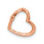 14k Rose Gold Heart Chain Slide Mounting
