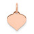 14k Rose Gold Heart Disc Charm - XR-3F16DDE0-3979