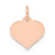 14k Rose Gold Heart Disc Charm - XR-947D94F0-3127