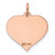 14k Rose Gold Heart Disc Charm - XR-C1F269EE-4431