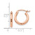 14k Rose Gold Lightweight Diamond-cut Hoop Earrings - TF-B0477A0D-5124