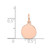 14k Rose Gold Plain .011 Gauge Circular Engraveable Disc Charm - XR-038CD6FE-3787