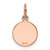 14k Rose Gold Plain .013 Gauge Circular Engraveable Disc Charm - XR-C5609B75-6191