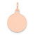 14k Rose Gold Plain .018 Gauge Circular Engraveable Disc Charm - XR-8237AC28-8742