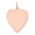 14k Rose Gold Plain .018 Gauge Engraveable Heart Disc Charm - XR-4B846240-6212
