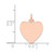 14k Rose Gold Plain .018 Gauge Engraveable Heart Disc Charm - XR-5523FDEA-3192