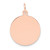 14k Rose Gold Plain .027 Gauge Circular Engraveable Disc Charm - XR-BBAFFE65-1901