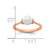 14K Rose Gold Polished 1/15 carat Diamond and White Freshwater Cultured Pearl Size 7 Ring