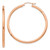 14k Rose Gold Polished 2.5mm Lightweight Tube Hoop Earrings - TE-43BC4F88-5056