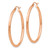 14k Rose Gold Polished 2.5mm Lightweight Tube Hoop Earrings - TE-8A6AED14-6206