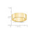 10k Yellow Gold 7mm Lightweight Flat Wedding Band Size 13