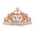14k Rose Gold Polished Diamond Tiara Ring