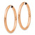 14k Rose Gold Polished Endless Tube Hoop Earrings - XY-F982192D-2843