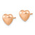 14k Rose Gold Polished Heart Post Earrings - TH-E7281288-9497