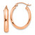 14k Rose Gold Polished Oval Tube Hoop Earrings - TF-50AD2556-2820