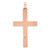 14k Rose Gold Rhodium Cross Pendant