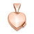 14k Rose Gold Scroll Border 10mm Heart Locket