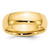 10k Yellow Gold 7mm Standard Weight Comfort Fit Wedding Band Size 12.5
