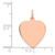 14K Rose Polished Heart Shaped Disc Pendant - XA-13B37996-1328