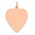 14K Rose Polished Heart Shaped Disc Pendant - XA-2E207811-4644