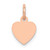 14K Rose Polished Heart Shaped Disc Pendant - XA-5F6BAF28-2090