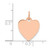14K Rose Polished Heart Shaped Disc Pendant - XA-75AF4331-3865