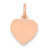 14K Rose Polished Heart Shaped Disc Pendant - XA-80E32F4E-7378